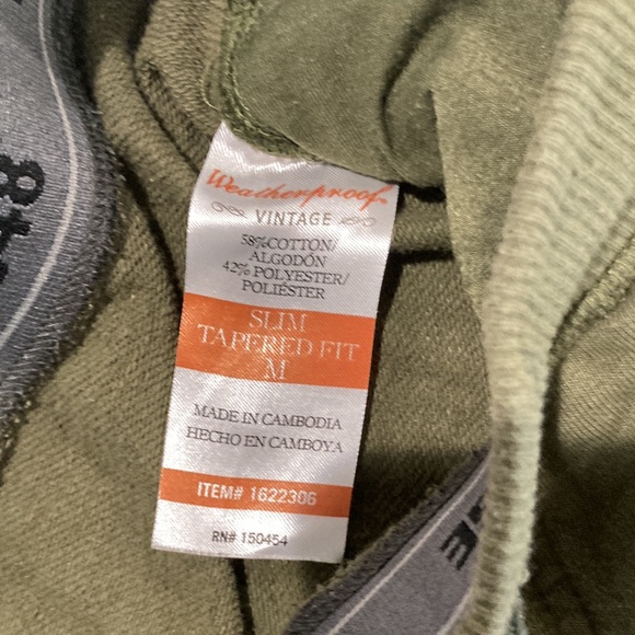 Weatherproof Vintage Men's Pants slim Tapered Fit Medium - Picture 3 of 3